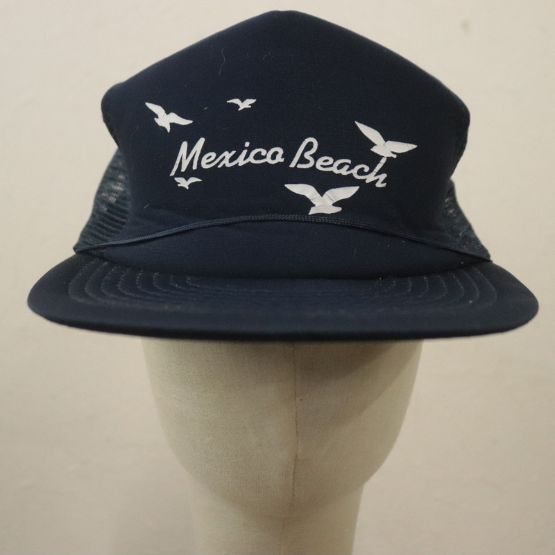 CAP115 2000年代製 スーベニア メッシュキャップ■00s ネイビー アメカジ hat ハット 帽子 小物 古着 アメカジ ストリート アンティーク拍卖