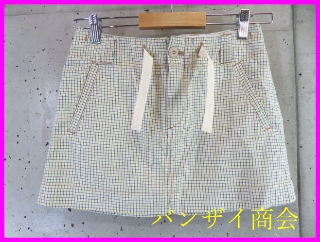 【送料300円可】8270b10◆美品です◆70cm◆Ralph Lauren ラルフローレン チェック柄 コットンスカート 2/ミニスカート/パンツ/ジャケット拍卖