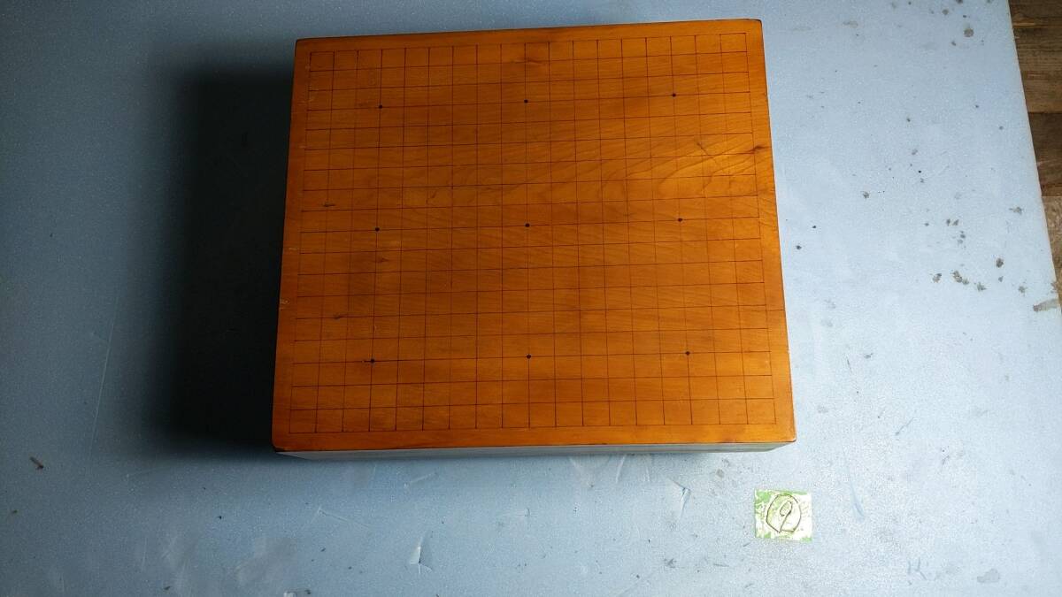 【9】盤厚約11cm 碁盤 天然木 木製 脚付 拍卖