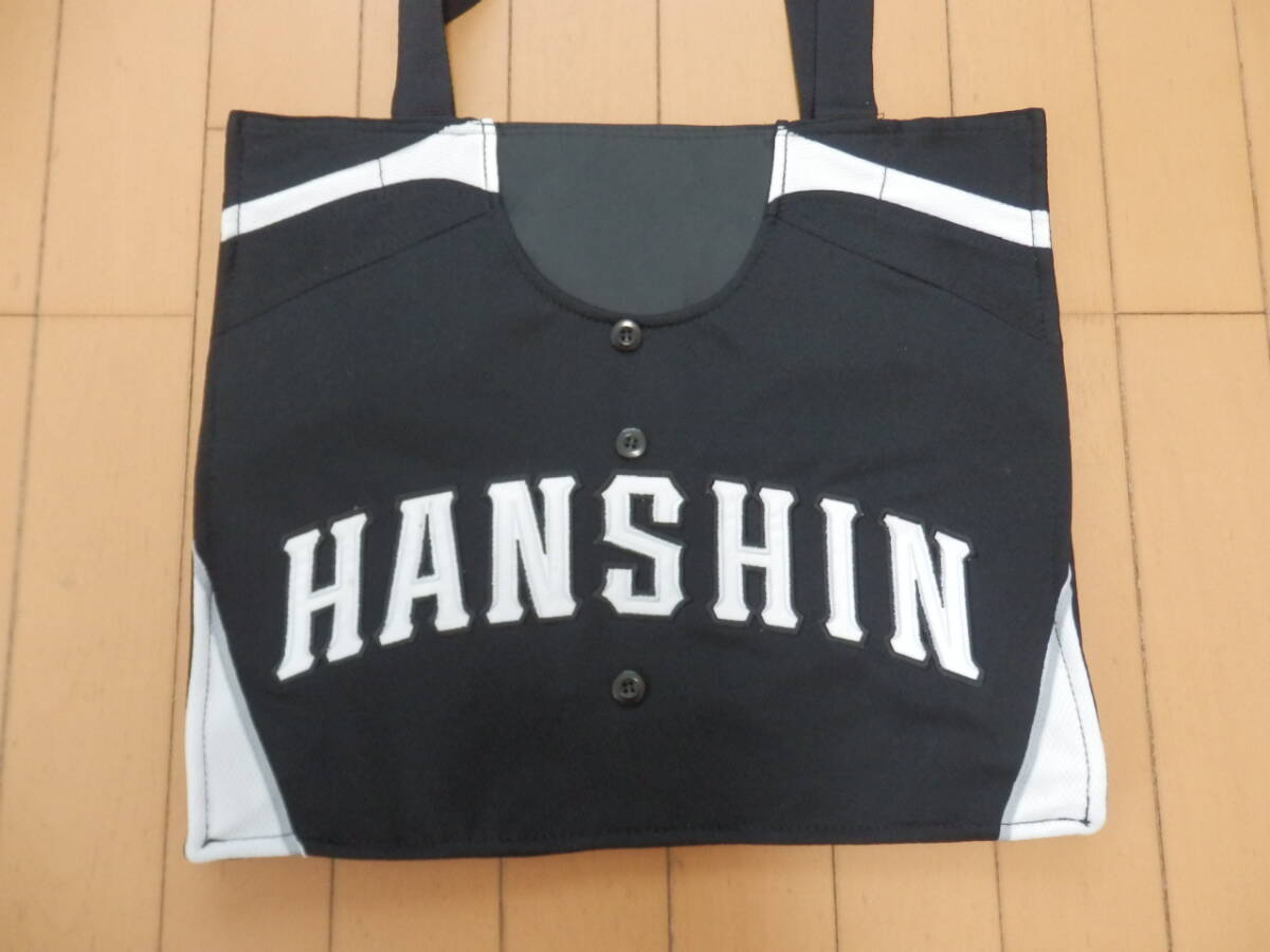 【新品/送料600円】阪神タイガース★ビジター 黒色ユニフォーム デザイン トートバッグ / HANSHIN拍卖