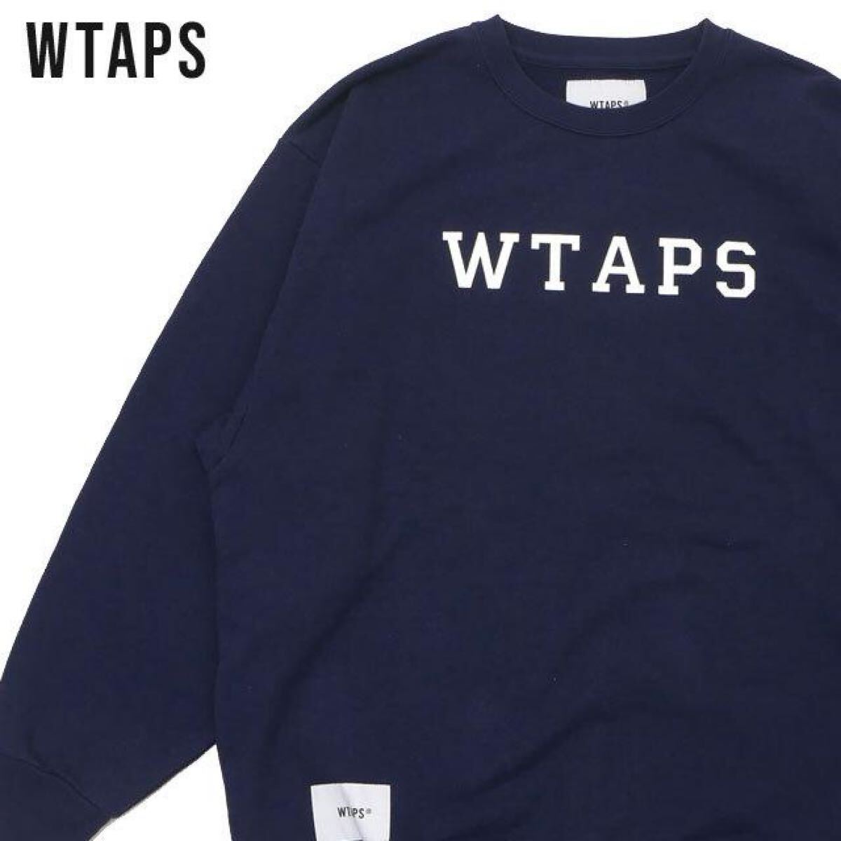 新品 ダブルタップス WTAPS ACADEMY SWEATER スウェット NAVY ネイビー 紺 221ATDT-CSM18 XL拍卖