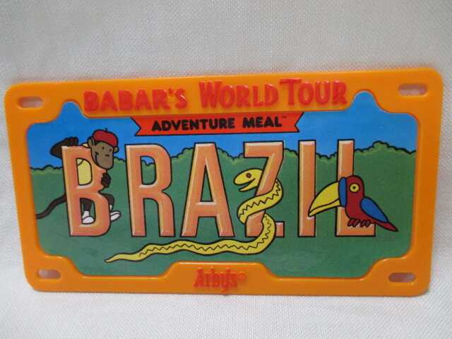即決★USA BABAR ぞうのババール 動物アニマル キャラクター プレート☆Arby's アービーズ/1990年拍卖