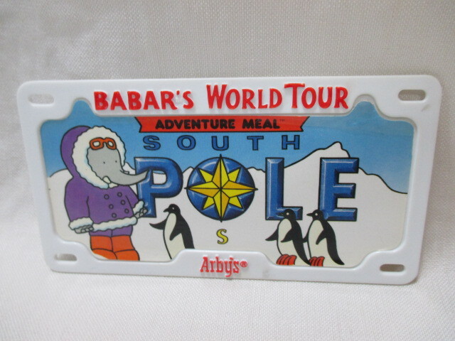 即決★USA BABAR ぞうのババール ゾウの王様 キャラクター プレート☆Arby's アービーズ/1990年拍卖