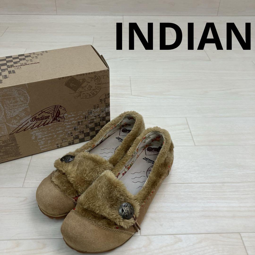 INDIAN インディアン モカシン フラットシューズ W25994拍卖