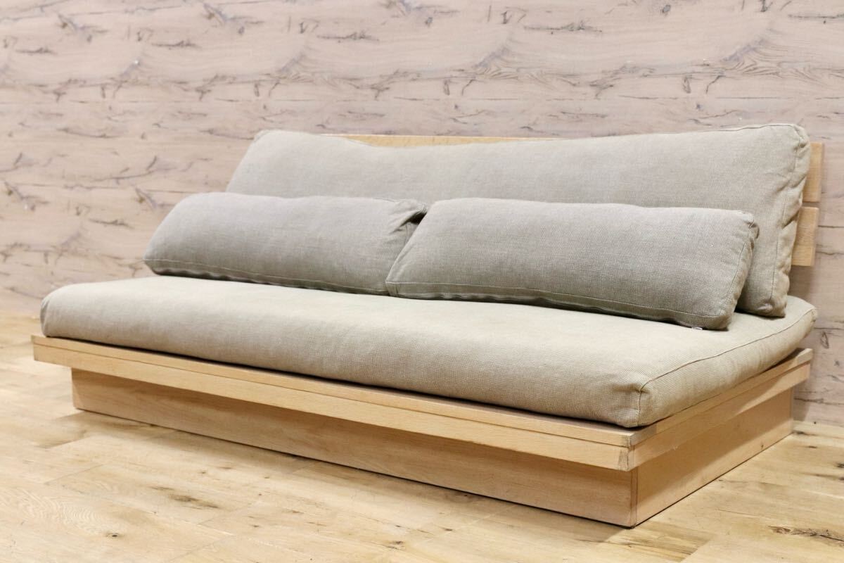 GMIK242○ACTUS / アクタス SLOW-HOUSE JARVI ジャルビ 2人掛けソファ ラブソファ 北欧スタイル オーク材 ローソファ 人気モデル拍卖