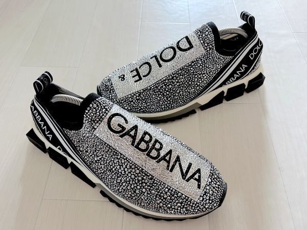 DOLCE&GABBANA ソレント スワロフスキー ストレッチスニーカー 44拍卖