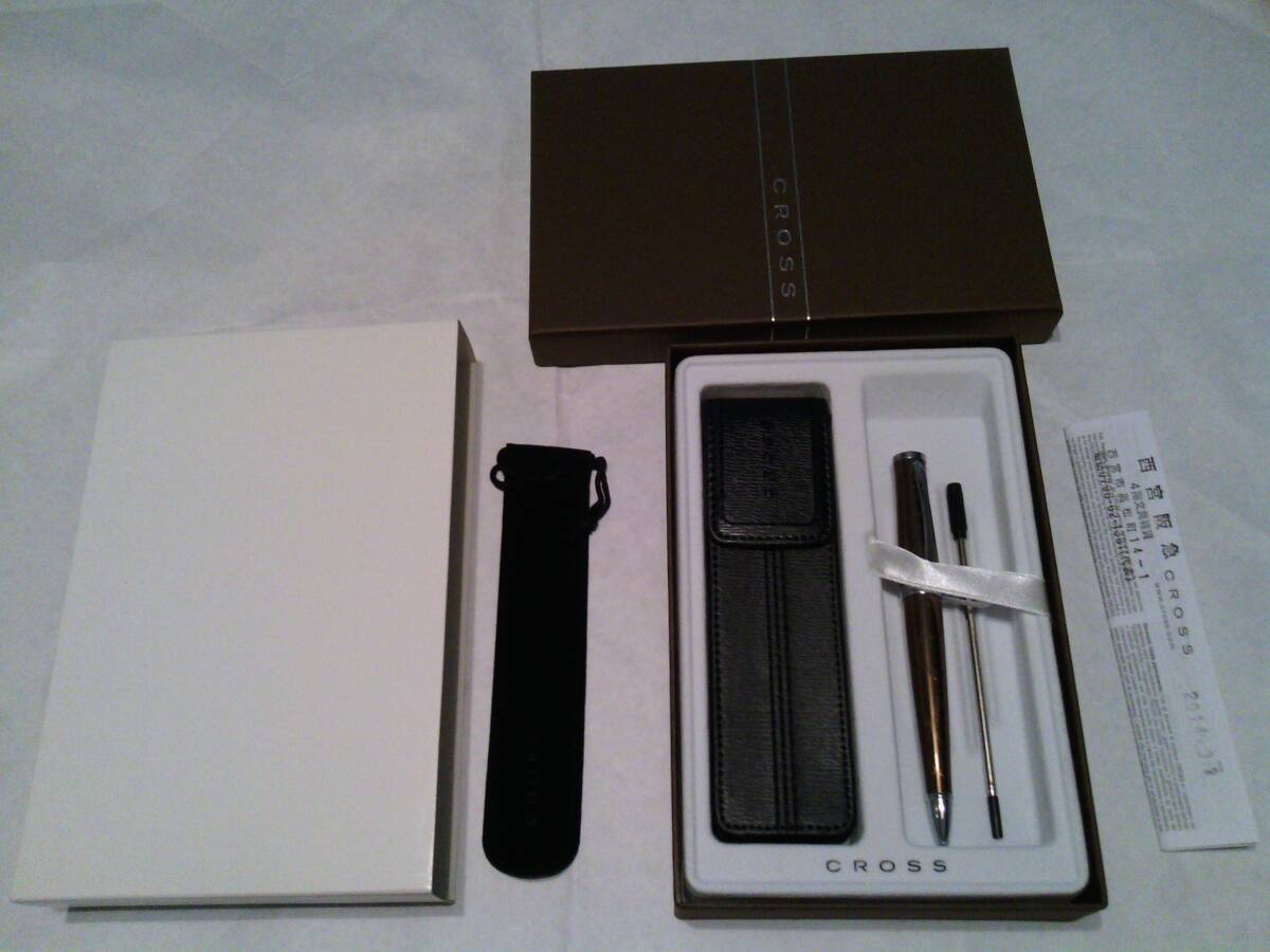 CROSS ボールペン 替え芯 ケース(マグネット式) 布ケース拍卖