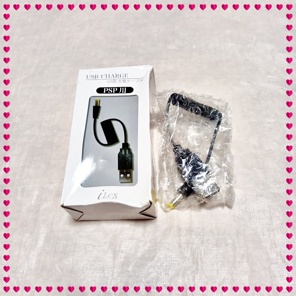 【未使用】PSP用 USB 充電ケーブル (PSP3000/2000/1000対応) アイレックス ILXOY031拍卖