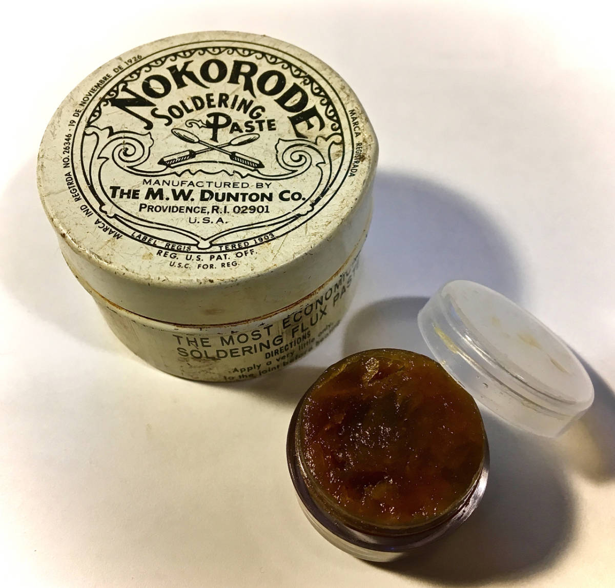 #424b_ハンダ用ヴィンテージ・ペイストの神髄!NOKORODE社40~50年代製造_明瞭・澄みわたる音像!小分け・たっぷりの7g売り拍卖