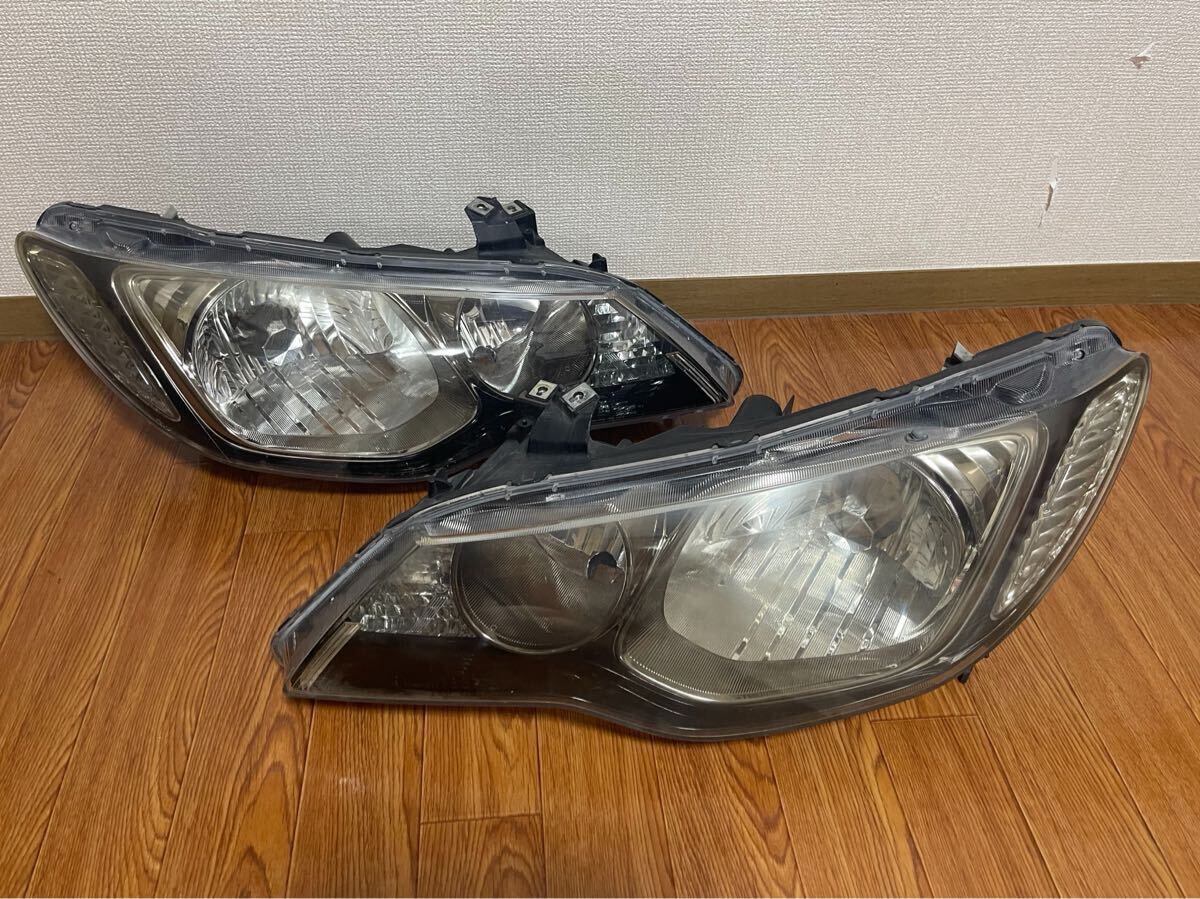 ホンダ シビック FD2 純正 ヘッドライト 左右セット STANLEY P5493 ジャンク拍卖