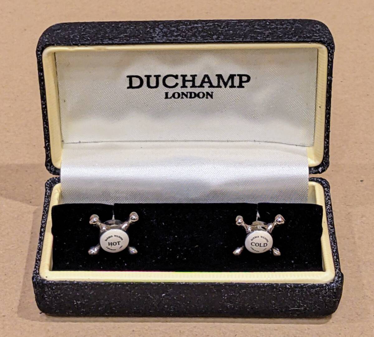 DUCHAMP(デュシャン)カフス 水栓 美品 箱付き カフリンクス拍卖