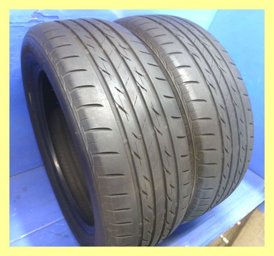 2021年製 7分山 2本セット ブリヂストン ★ エコピア ネクストリー 【195/55R16】 2本★QG0646拍卖