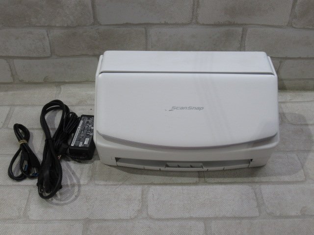 Ω 新U 0005♪ 保証有 FUJITSU【 FI-IX1500SE 】富士通スキャナー ScanSnap iX1500 ホワイト 19年製 スキャン枚数8368枚 AC/USBケーブル付拍卖
