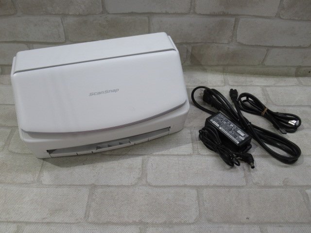 Ω 新U 0003♪ 保証有 FUJITSU【 FI-IX1500SE 】富士通スキャナー ScanSnap iX1500 ホワイト 19年製 スキャン枚数8953枚 AC/USBケーブル付拍卖