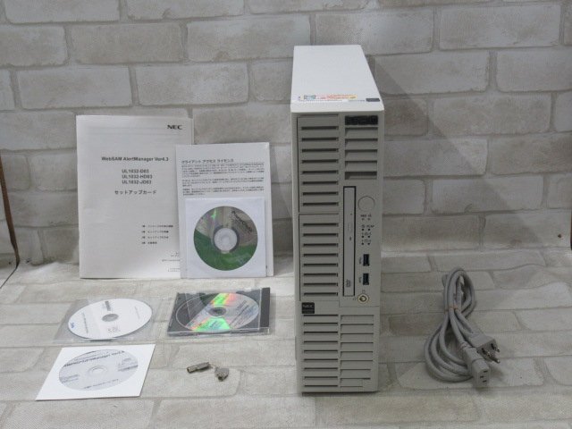 ▲AG0408 Ω 新DCD 3178◆ NEC【Express5800 T110m-S】【Xeon E-2414 / 16GB / SSD:960GB SATA 2.5インチ×2 RAID1 】付属品・鍵付拍卖