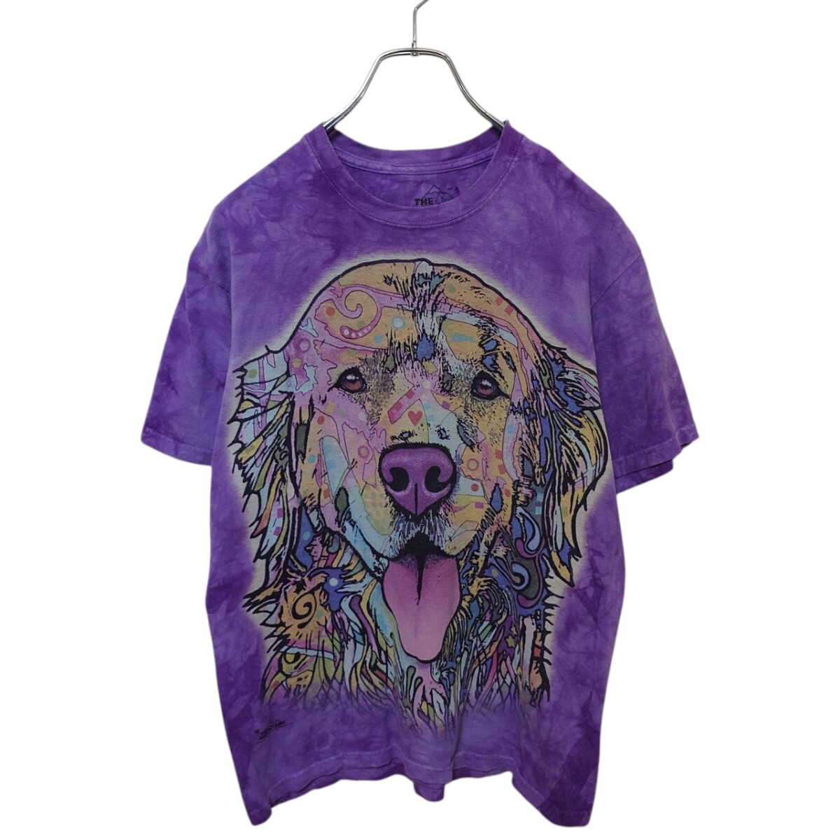 【THE MOUNTAIN】ドッグプリント ゴールデン Tシャツ A-3857拍卖