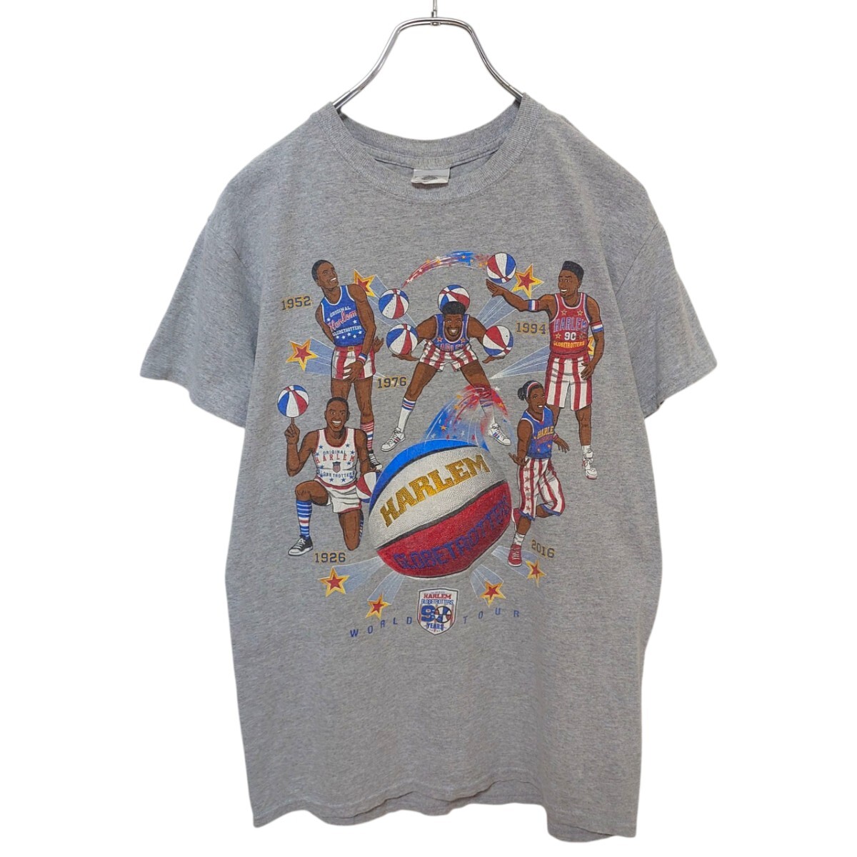【HARLEM GLOBETROTTERS】90周年 T シャツA-3866拍卖