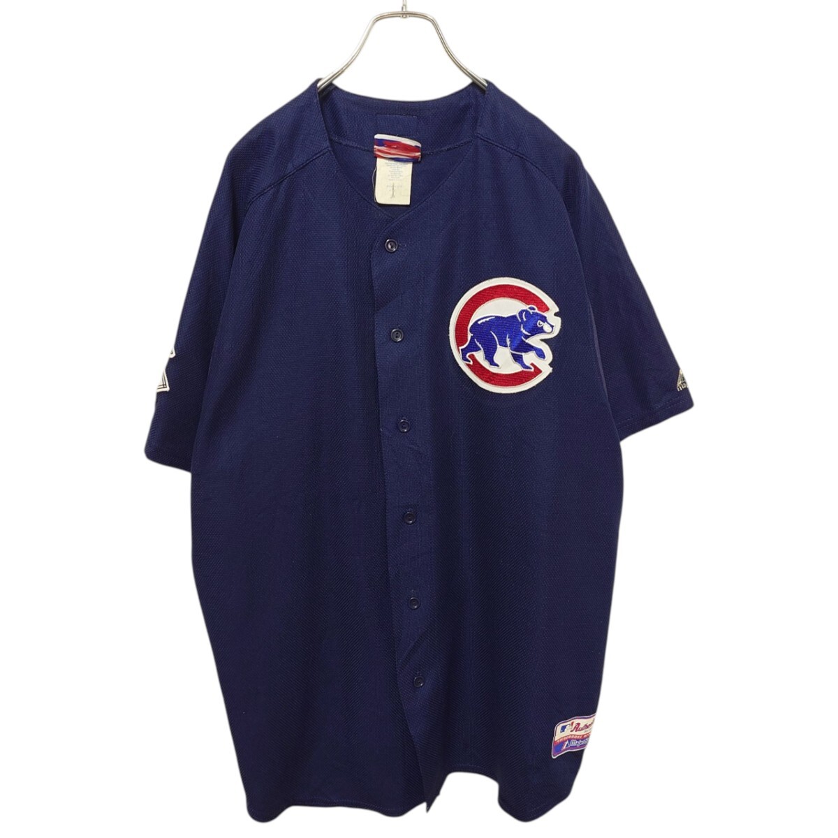 90s USA製 Majestic シカゴカブス ベースボールシャツ A3879拍卖