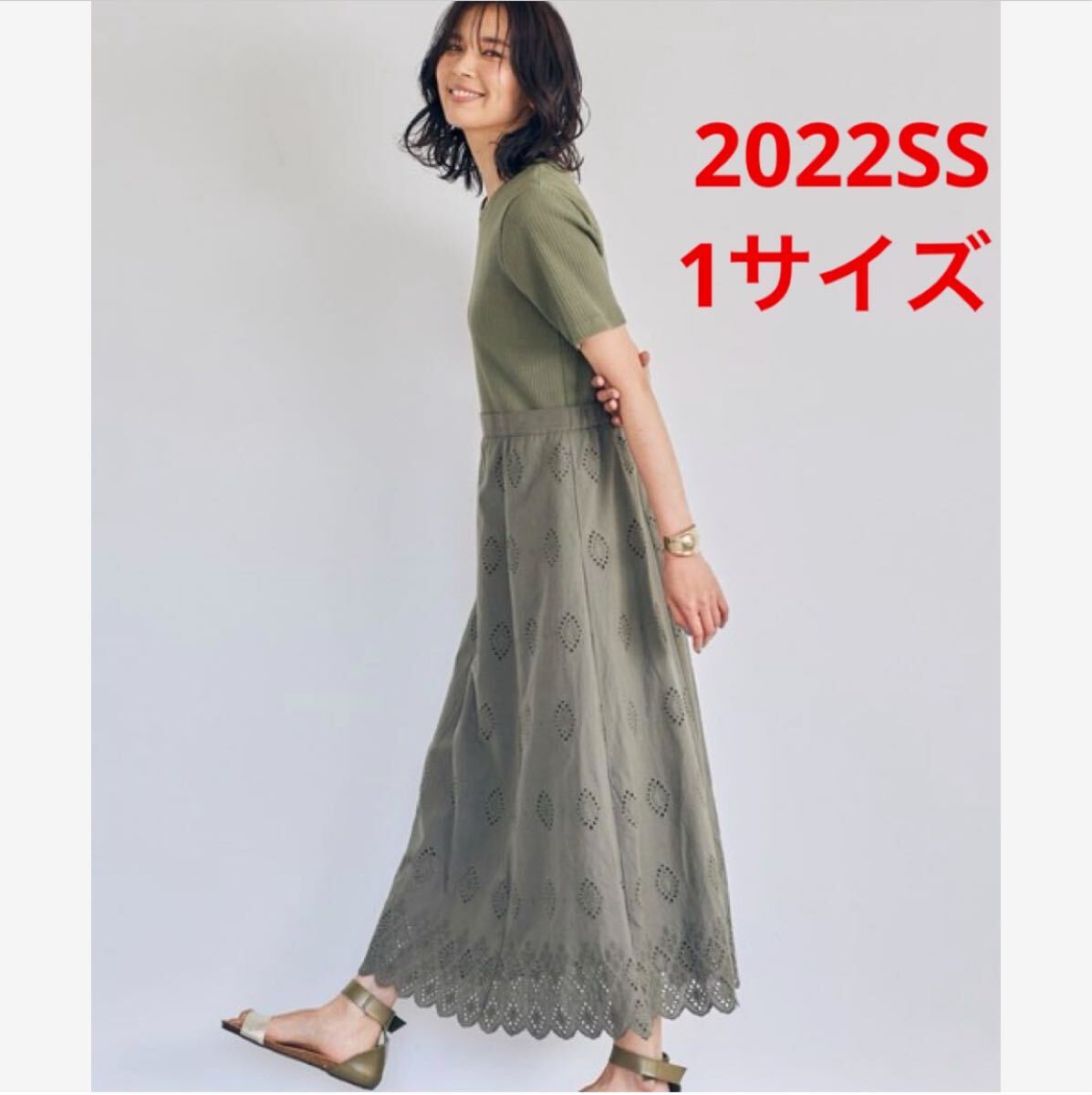 ほぼ新品*BARNYARDSTORM カットレースドッキングワンピ 美シルエット拍卖