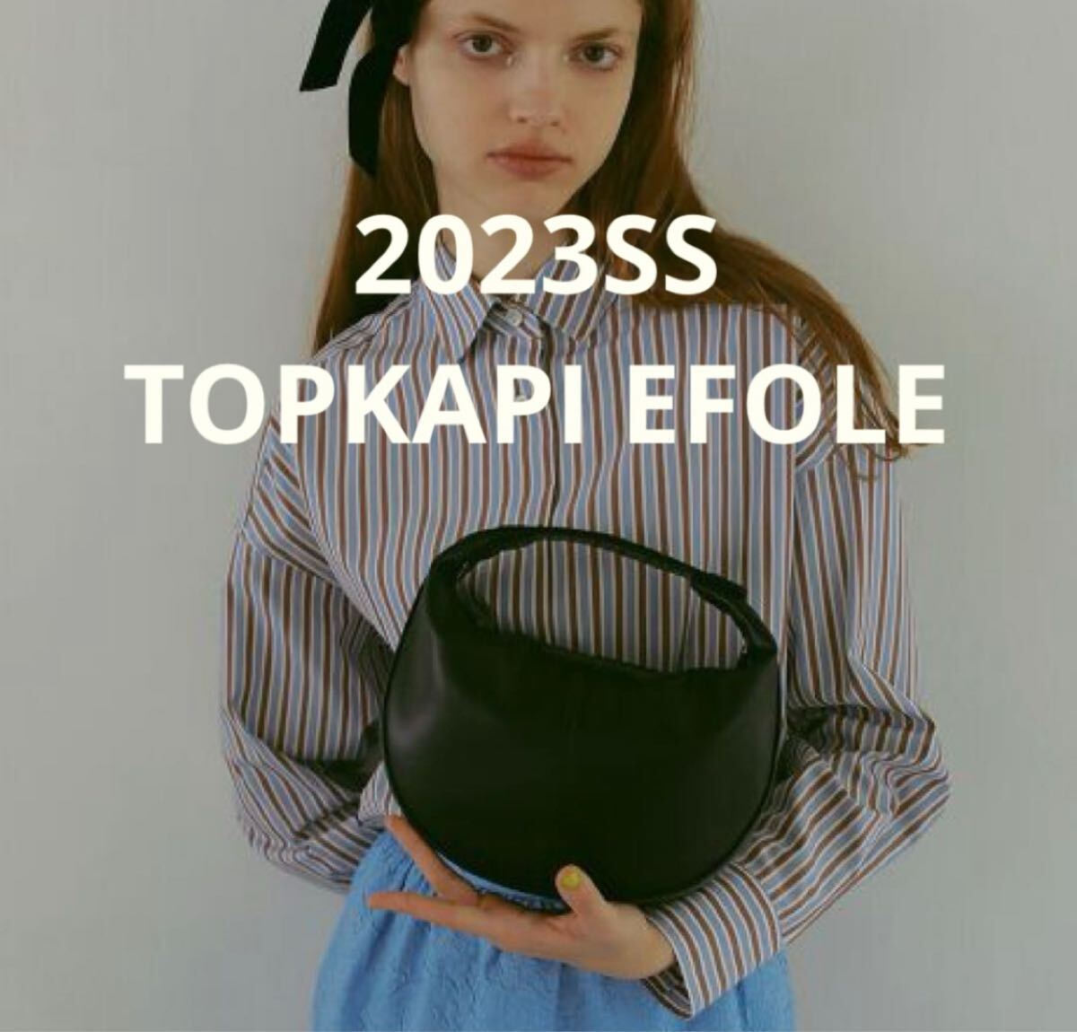 未使用*TOPKAPI EFOLE フェイクレザーラウンドミニバッグ 黒拍卖