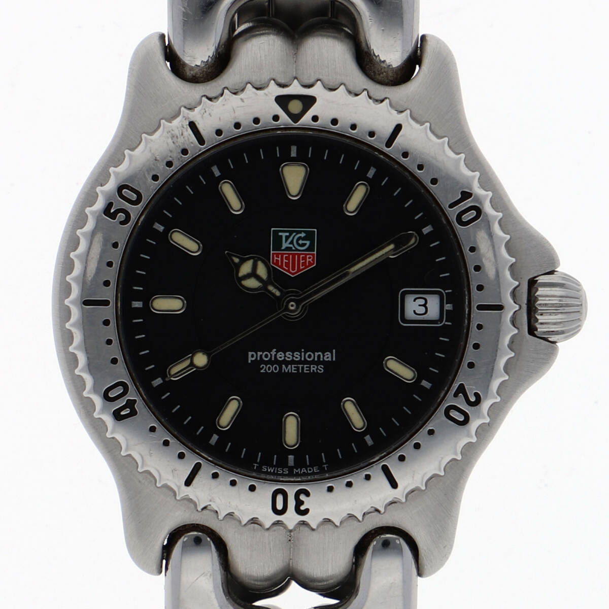 TAG HEUER タグホイヤー WG1214-K0 Sel Professional 200 ブラックダイヤル SS クオーツ ユニセックス【131197】拍卖