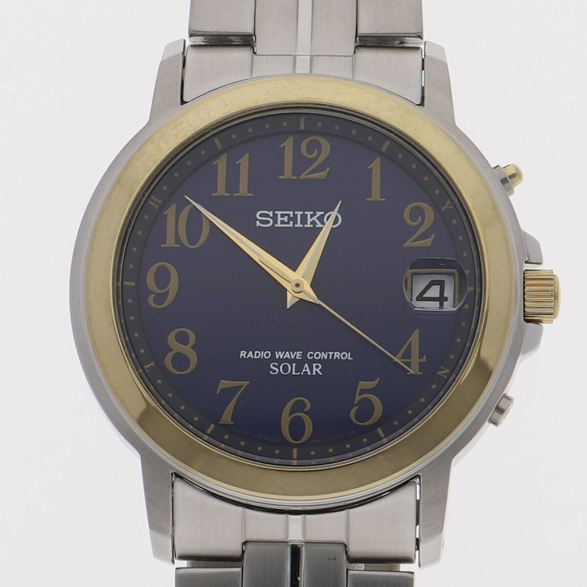 SEIKO セイコー SBTM166 7B52-0AG0 スピリット ネイビーダイヤル SS ソーラー メンズ【131870】拍卖