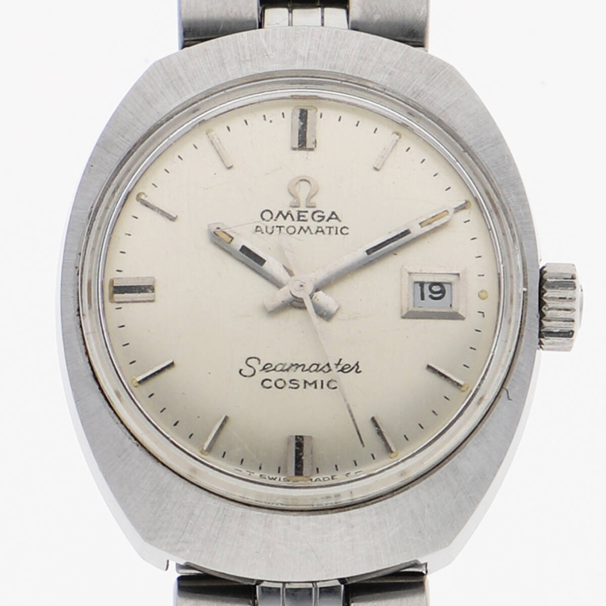 OMEGA オメガ 566018 TOOL102 シーマスター シルバーダイヤル SS 自動巻き レディース【128968】拍卖