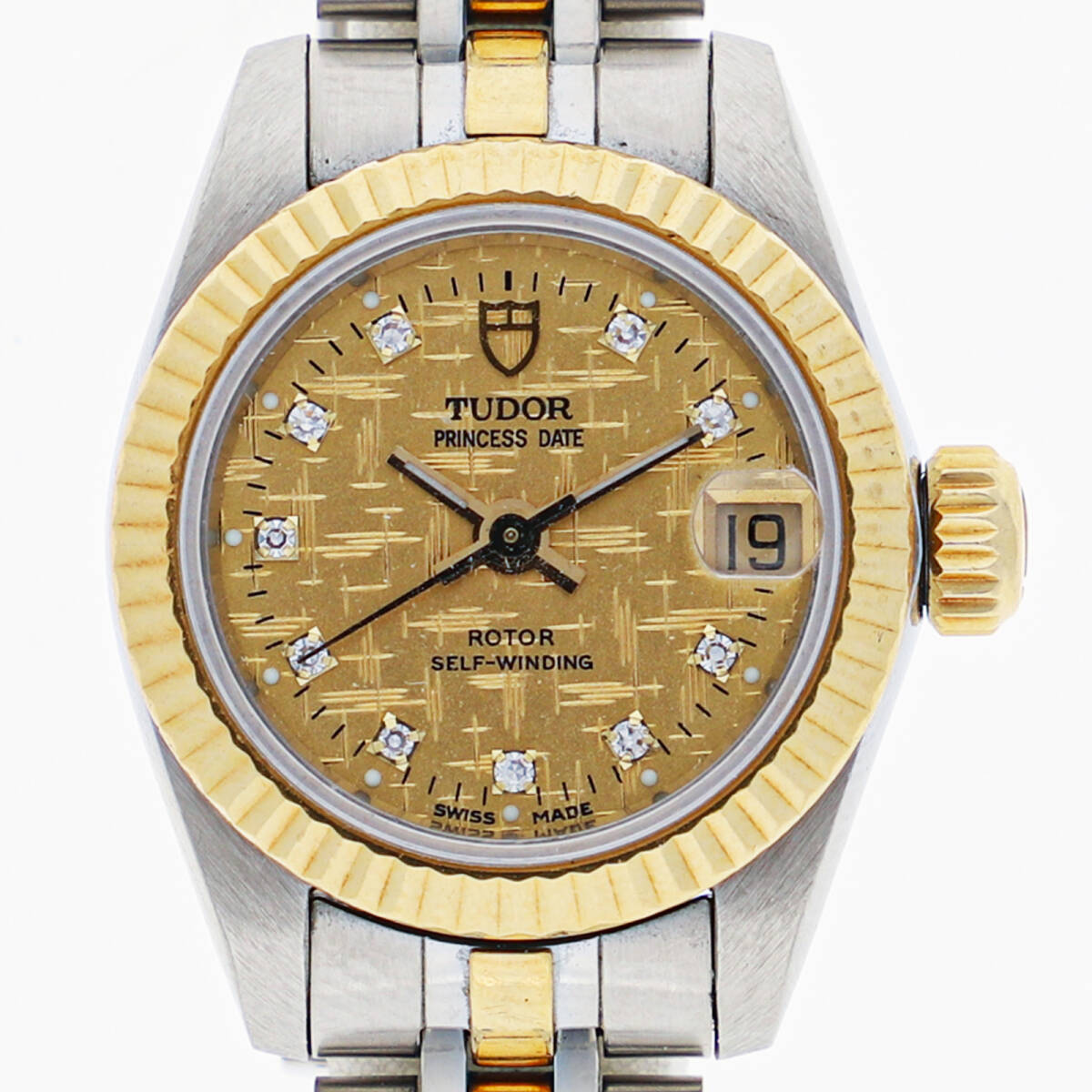 TUDOR チュードル 92513 プリンセスデイト シャンパンダイヤル YG/SS 自動巻き レディース【132055】拍卖