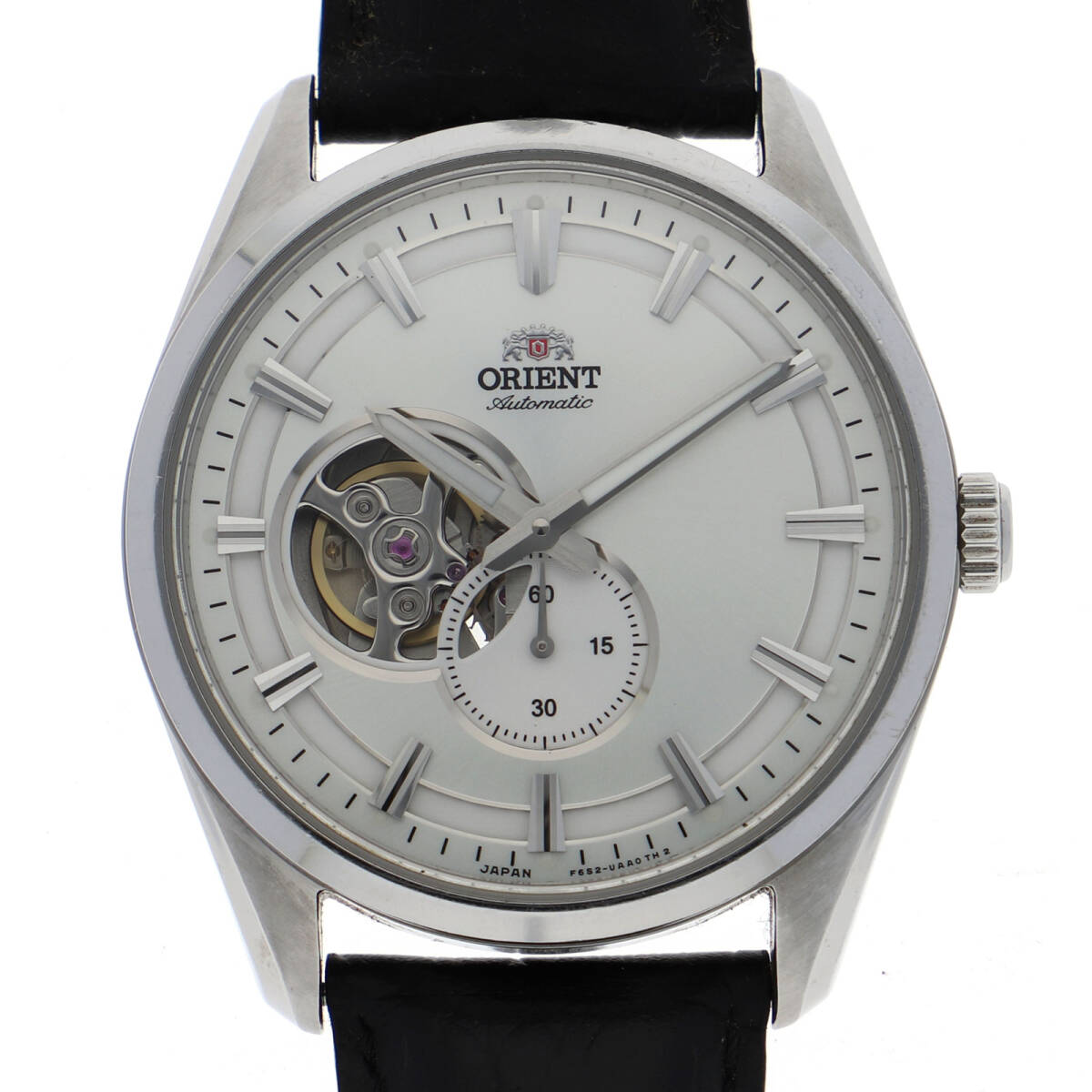 ORIENT オリエント F6S2-UAA0 コンテンポラリー シルバーダイヤル SS/レザー 自動巻き メンズ【132030】拍卖
