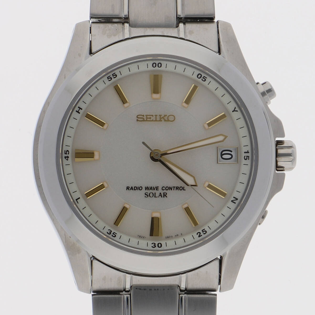 SEIKO セイコー SBTM021 7B22-0AY0 スピリット ホワイトダイヤル SS ソーラー メンズ【131855】拍卖