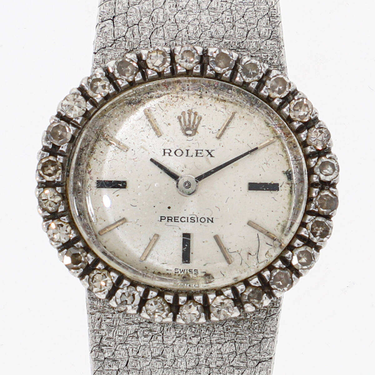 ROLEX ロレックス プレンジョン ホワイトダイヤル SS/SV 手巻き レディース【131987】拍卖