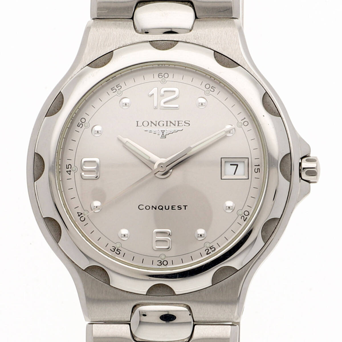 LONGINES ロンジン L1.631.4 コンクエスト シルバーダイヤル SS クオーツ メンズ【130877】拍卖