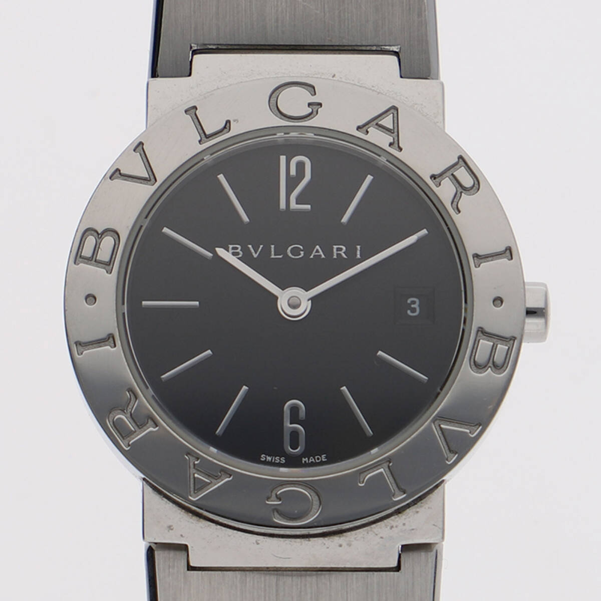 BVLGARI ブルガリ BB26SS ブラックダイヤル SS クオーツ レディース【130575】拍卖