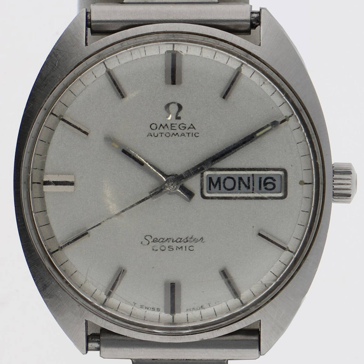 OMEGA オメガ 166036 TOOL107 シーマスター シルバーダイヤル SS 自動巻き メンズ【124637】拍卖