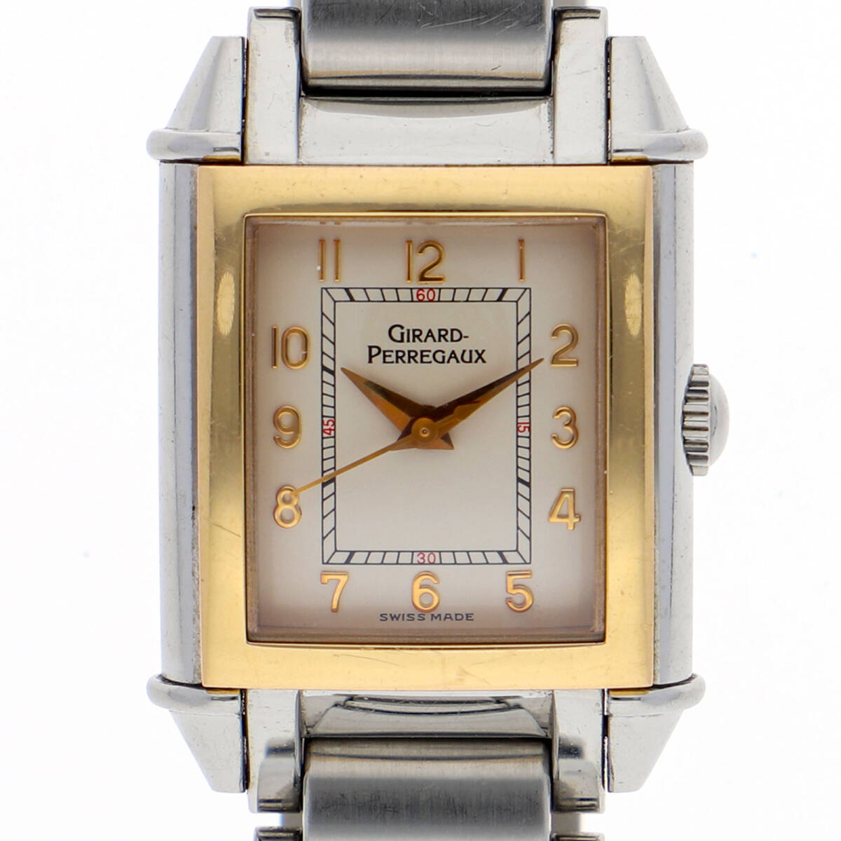 GIRARD-PERREGAUX ジラール・ペルゴ 2590 ヴィンテージ アイボリーダイヤル YG/SS 手巻き レディース【129100】拍卖