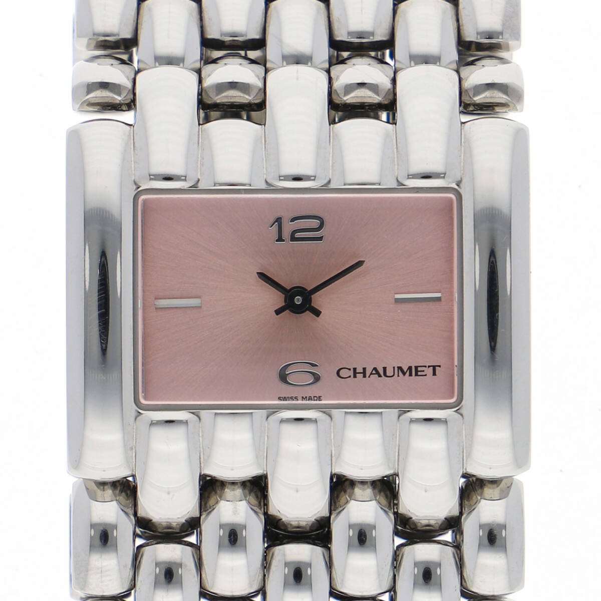 Chaumet ショーメ 099400-21D ケイシス ピンクダイヤル SS クオーツ レディース【132774】拍卖