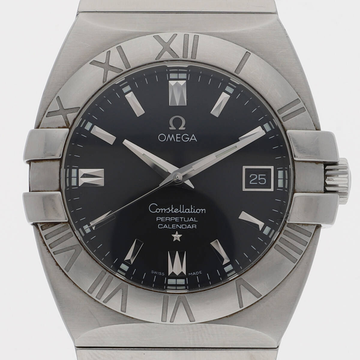 OMEGA オメガ コンステレーション ブラックダイヤル SS 自動巻き メンズ【127592】拍卖