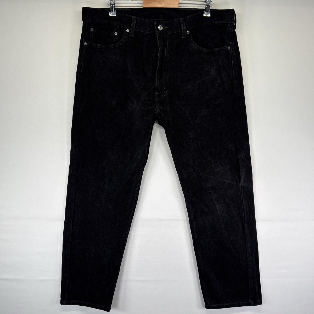 古着 リーバイス Levi's デニムパンツ 505 ストレート ジーンズ ジーパン 5ポケット 長ズボン 大きいサイズ w40 L30 ブラック メンズ拍卖