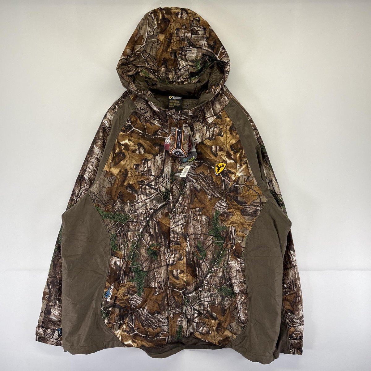 古着 美品 SCENT BLOCKER ジャケット リアルツリーカモフラ シェルジャケット タグ付きデッドストック XXL ブラウン系 メンズ拍卖