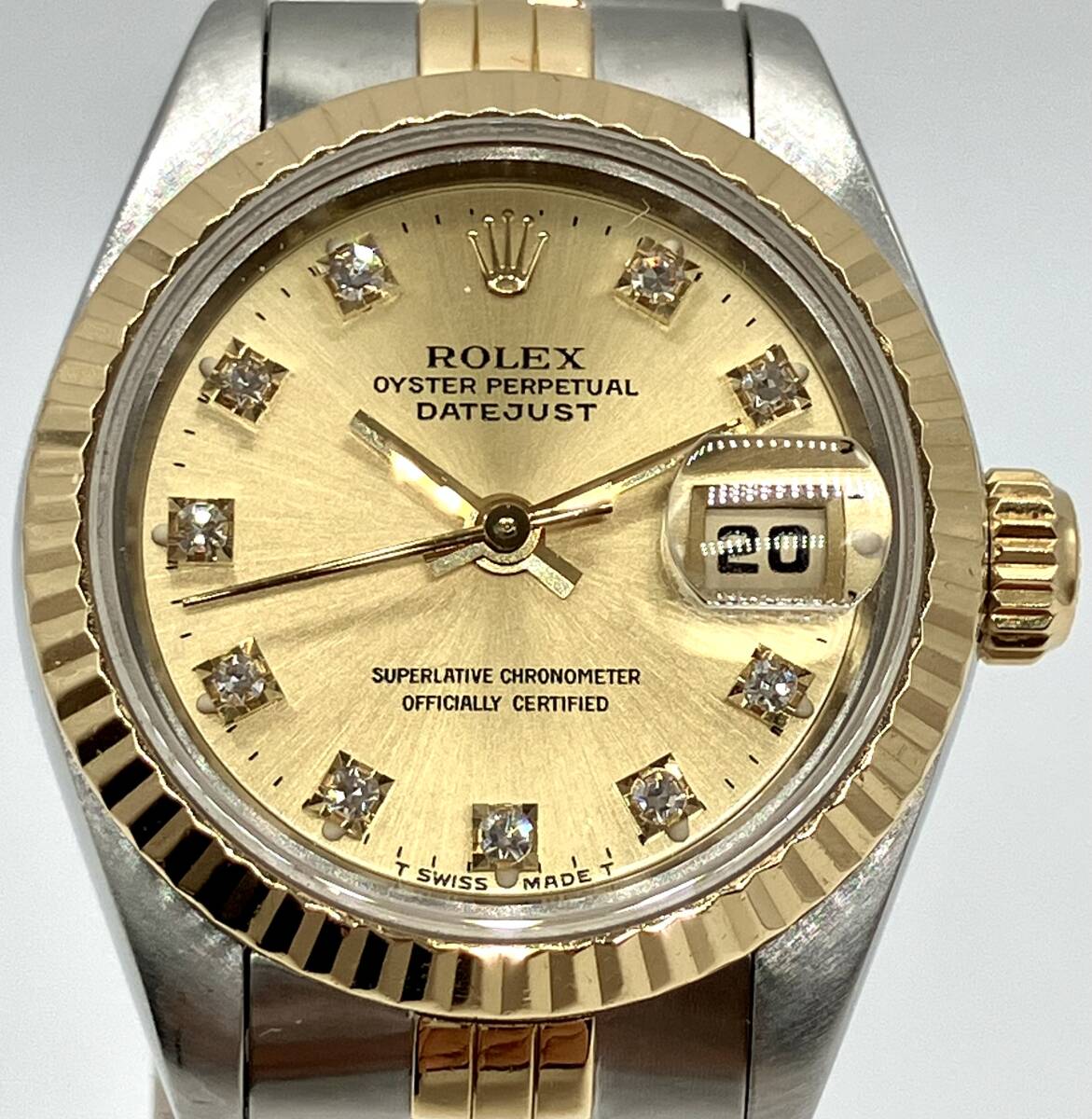 【本体のみ】 ROLEX ロレックス DATEJUST 69173G 旧型 10Pダイヤ 自動巻 腕時計 店舗受取可拍卖