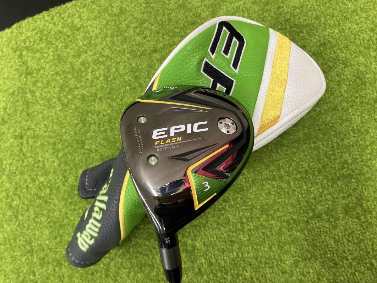 フェアウェイウッド レフティ Callaway EPIC FLASH STAR 3番 15度 TOUR AD VR-5 flex:R1 キャロウェイ エピック フラッシュ スター 左利き拍卖