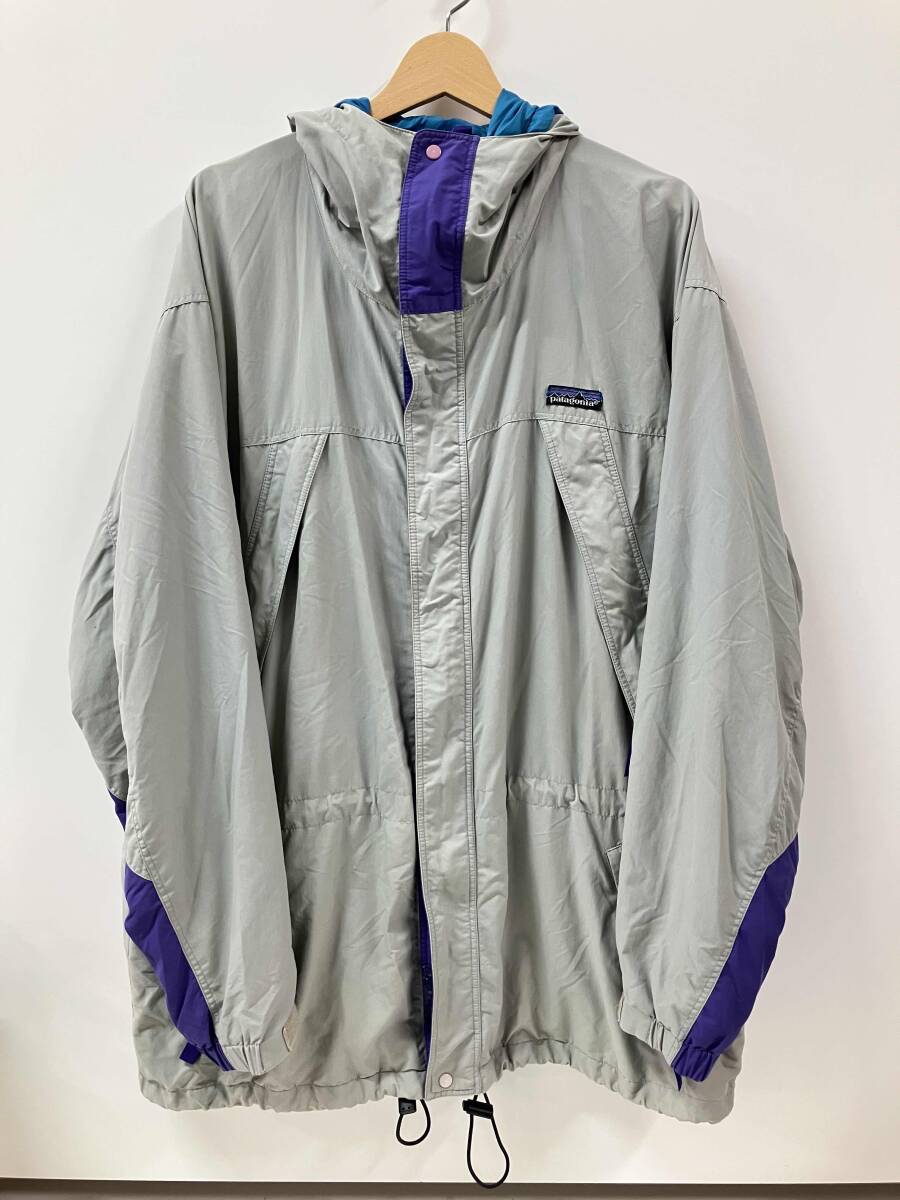 【希少カラー・レア】Patagonia パタゴニア ガイドシェル ストームジャケット85010 F2 92年製 90S マウンテンパーカー グレー L拍卖