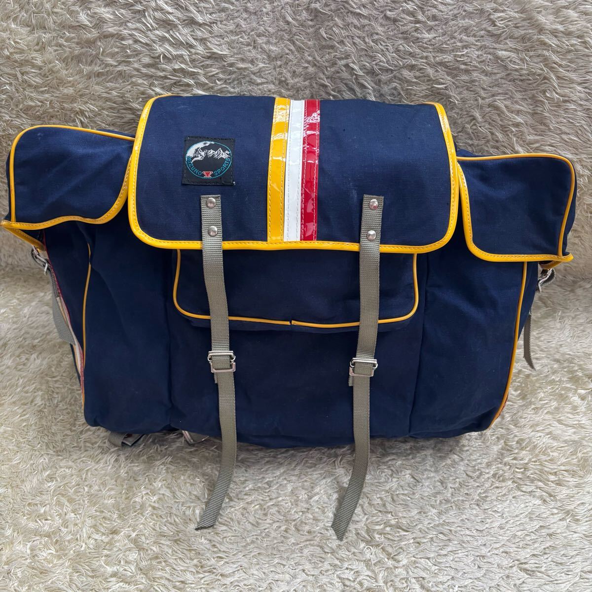 MIZUNO SPORTS 登山 リュックサック バックパック ビンテージ ストライプ拍卖