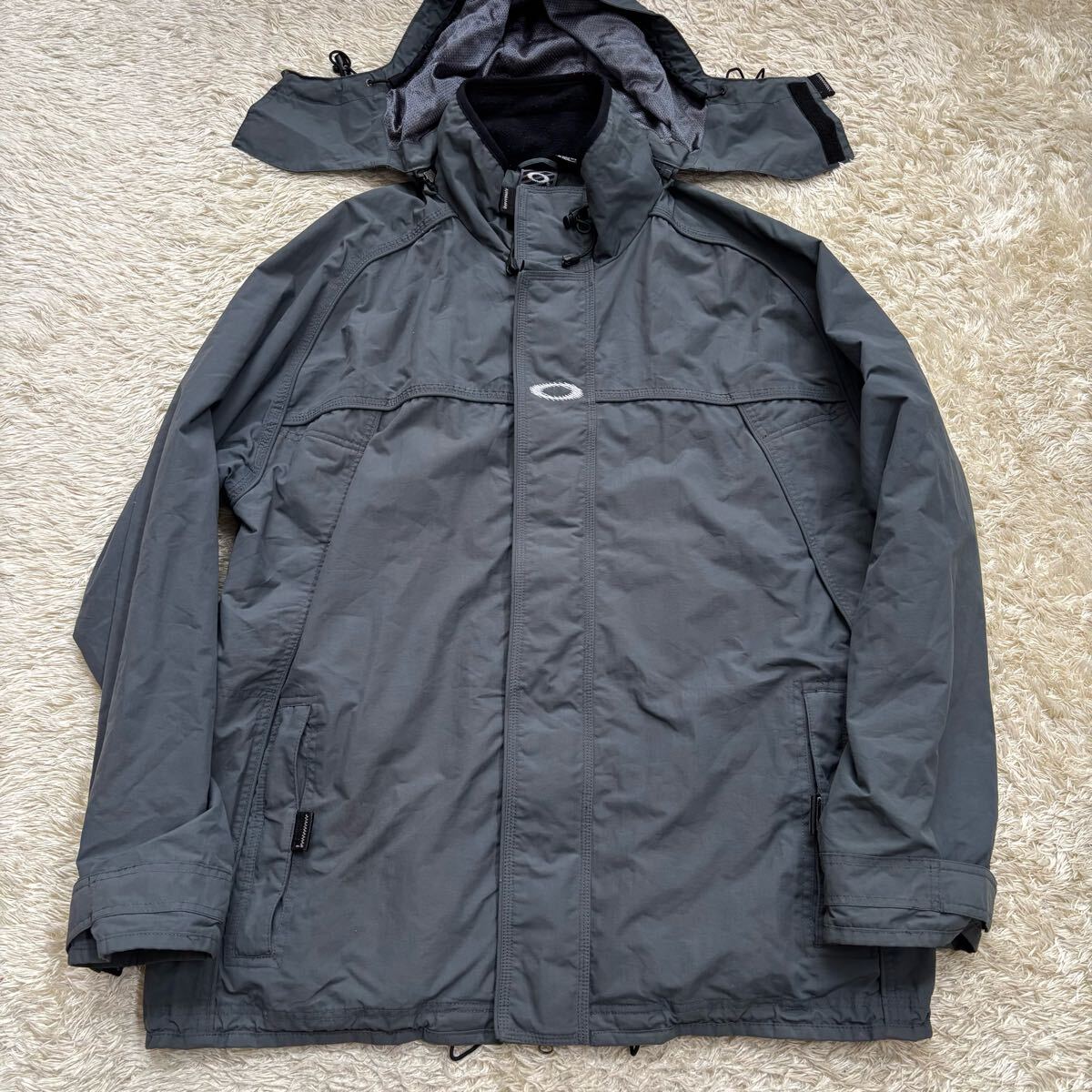 oakley software シェルジャケット L 90s グレー アーカイブ拍卖