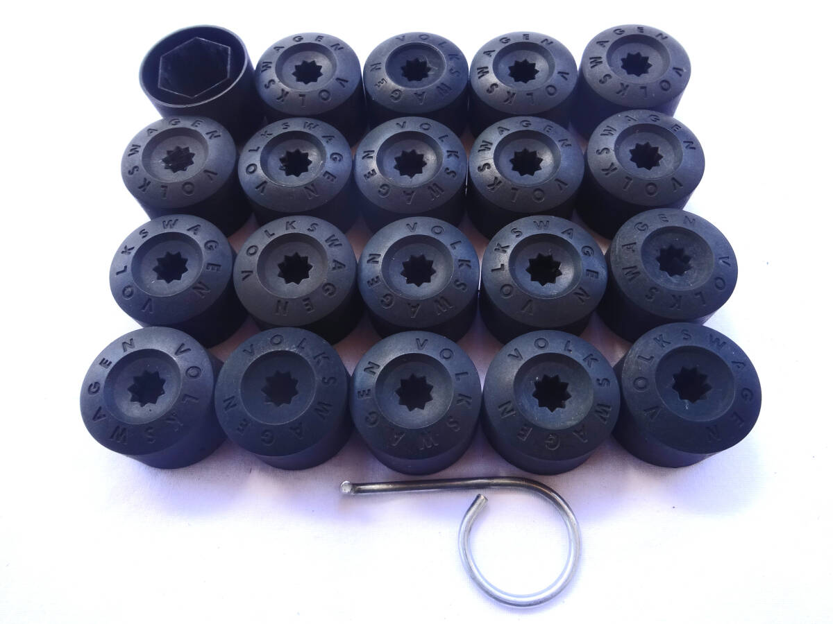 VW フォルクスワーゲン 純正 ホイールボルトキャップ 1台分 20個拍卖