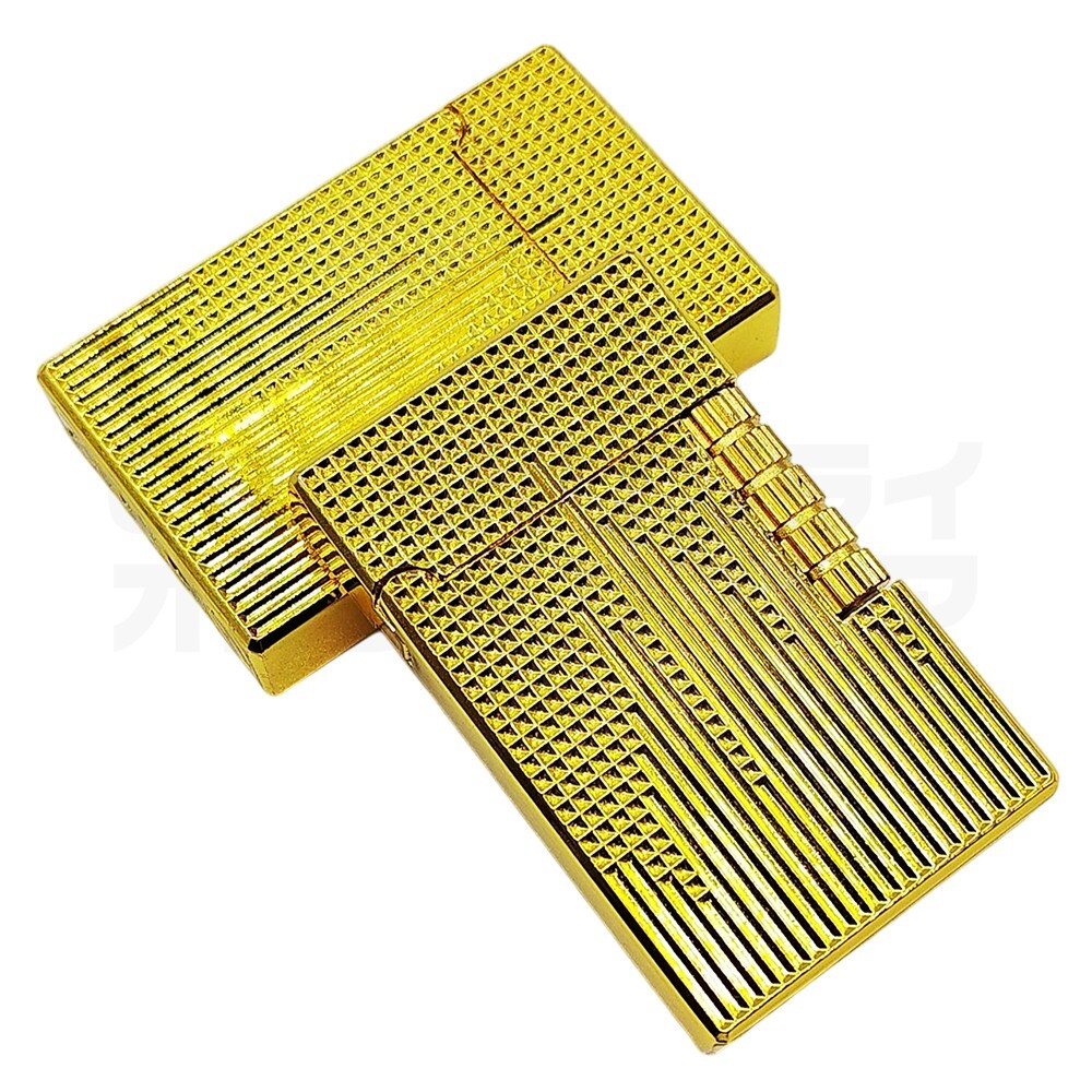 フリント サイドローラー 両面 バーティカルシティ ガスライター ゴールド 快音拍卖