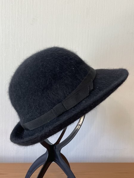 ∋ A.B.C.ベレー ∋ レディース・婦人用 スタイルハット 黒色帽子 サイズ57cm〜59cm キャップ 帽子 日本製拍卖