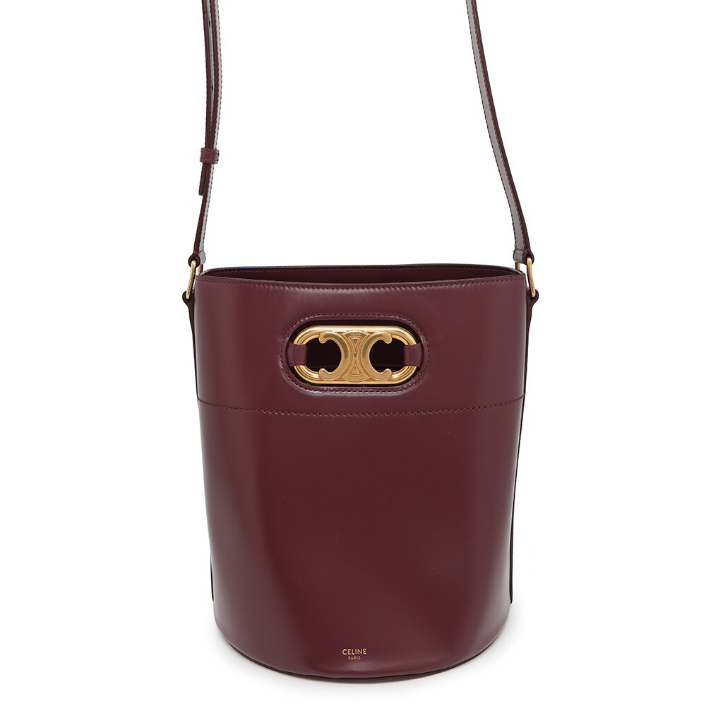 セリーヌ ハンドバッグ マイヨン トリオンフ バケットバッグ レザー 193043 CELINE 【安心保証】拍卖