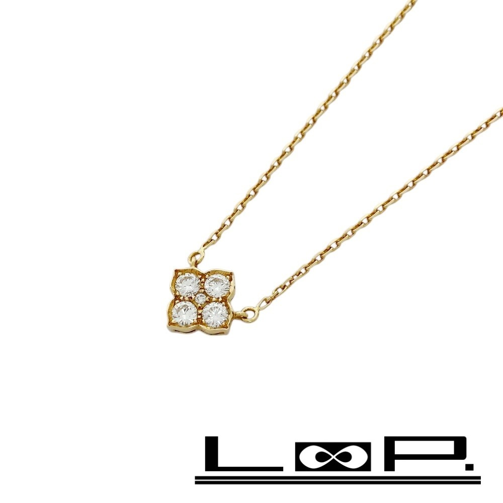■美品■ カルティエ ヒンドゥ ネックレス アクセサリー YG 750 ゴールド 3.8g 【369667】5拍卖