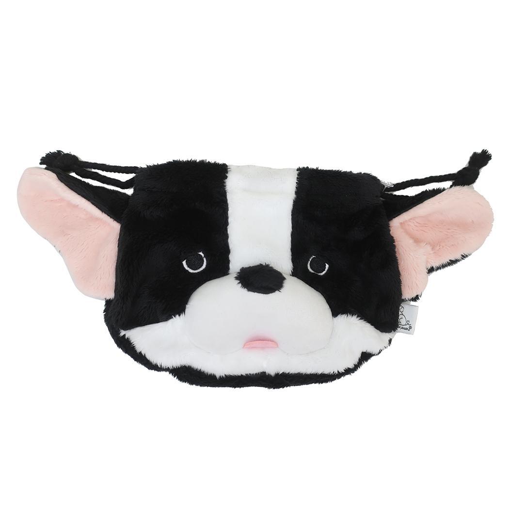 ワンダフルピース きんちゃく ファー生地巾着 もふっとフレンチ ブルドッグ いぬ 丸眞 プレゼント 小物入れ グッズ拍卖